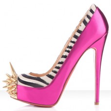 Sandali con plateau Christian Louboutin Asteroid 140mm rosa