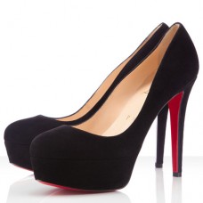 Sandali Christian Louboutin Bianca con plateau da 120 mm, neri.