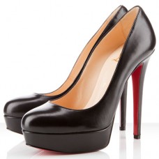 Sandali Christian Louboutin Bianca con plateau da 140 mm, neri.