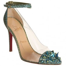 Décolleté Christian Louboutin Pivichic 120mm verdi
