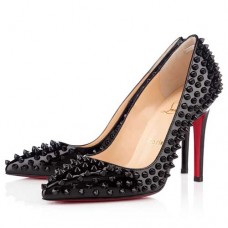 Décolleté Christian Louboutin Pigalle Spikes 100mm nere