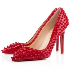 Décolleté Christian Louboutin Pigalle Spikes 100mm Rose Paris