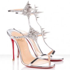 Sandali Christian Louboutin Lady Max 100mm Argento Sandali Christian Louboutin Lady Max 100mm Argento