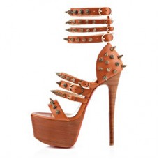 Sandali Christian Louboutin Botticellita 160mm Fauve