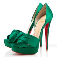 Sandali Christian Louboutin Volpi 140mm color smeraldo