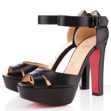 Sandali Christian Louboutin Woodaola 120mm neri