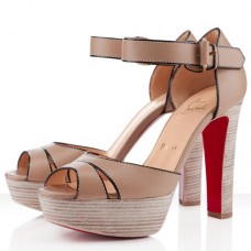 Sandali Christian Louboutin Woodaola 120mm Natural Sandali Christian Louboutin Woodaola 120mm Natural