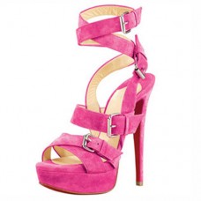 Christian Louboutin Toutenkaboucle Sandali 140mm Rosa Matador