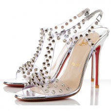 Sandali Christian Louboutin J-Lissimo 100mm Argento