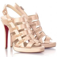 Sandali Christian Louboutin Paquita 120mm color cipria