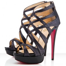 Sandali Christian Louboutin Balota 140mm neri