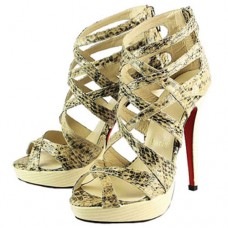 Sandali Christian Louboutin Balota 140mm in pitone