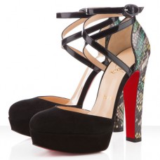 Sandali Christian Louboutin La Favorita 140mm Verdi
