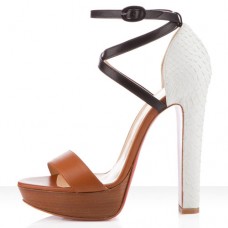 Sandali Christian Louboutin Summerissima 140mm marroni