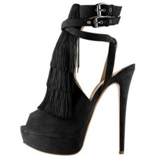 Sandali Christian Louboutin Change Of The Guard 140mm neri