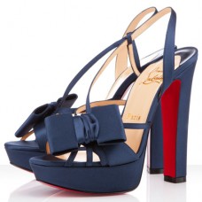 Sandali Christian Louboutin Disconoeud 140mm blu navy