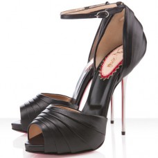 Sandali Christian Louboutin Armadillo Bride 120mm neri