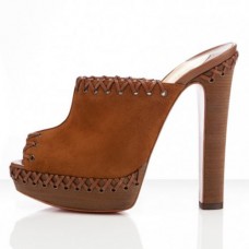 Sandali Christian Louboutin Sablina 140mm marroni Sandali Christian Louboutin Sablina 140mm marroni