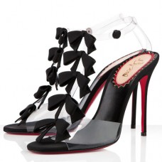 Sandali Christian Louboutin Bow Bow 100mm neri