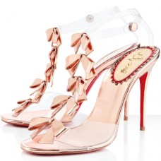 Sandali Christian Louboutin Bow Bow 100mm rosa
