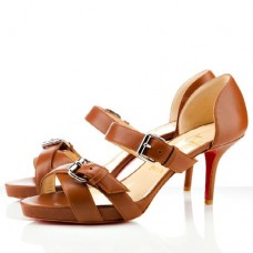 Sandali Christian Louboutin Atalanta 80mm color cognac Sandali Christian Louboutin Atalanta 80mm color cognac