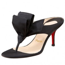 Sandali infradito Christian Louboutin Tulp 80mm neri Sandali infradito Christian Louboutin Tulp 80mm neri