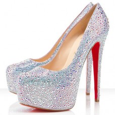 Christian Louboutin Daffodile Strass 160mm Platforms Aurora Boreale Christian Louboutin Daffodile Strass 160mm Platforms Aurora Boreale