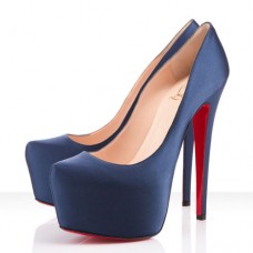 Sandali con plateau Christian Louboutin Daffodile 160mm blu