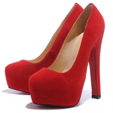 Sandali con plateau Christian Louboutin Daffodile 160mm rossi