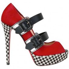 Décolleté Mary Jane Christian Louboutin Bikiki 140mm rosse Décolleté Mary Jane Christian Louboutin Bikiki 140mm rosse