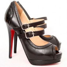 Décolleté Mary Jane Christian Louboutin Luly 140mm nere