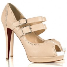 Décolleté Mary Jane Christian Louboutin Luly 140mm rosa