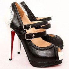 Décolleté Mary Jane Christian Louboutin Luly 140mm nere