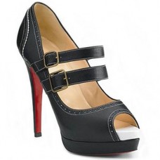 Décolleté Mary Jane Christian Louboutin Lillian 140mm nere