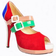 Décolleté Mary Jane Christian Louboutin Lillian 140mm multicolore