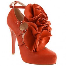 Décolleté Mary Jane Christian Louboutin Dillian 120mm arancioni Décolleté Mary Jane Christian Louboutin Dillian 120mm arancioni