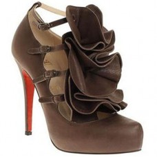 Décolleté Mary Jane Christian Louboutin Dillian 120mm marroni Décolleté Mary Jane Christian Louboutin Dillian 120mm marroni