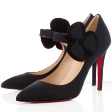 Décolleté Mary Jane Christian Louboutin Pensee 100mm nere