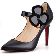 Décolleté Mary Jane Christian Louboutin Pensee 100mm nere