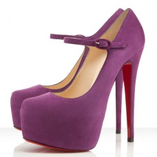Décolleté Mary Jane Christian Louboutin Lady Daf 160mm color Parme