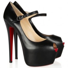 Décolleté Mary Jane Christian Louboutin Lady Highness 160mm nere