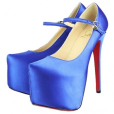 Décolleté Mary Jane Christian Louboutin Lady Daf 160mm blu Décolleté Mary Jane Christian Louboutin Lady Daf 160mm blu