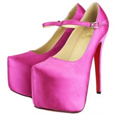 Décolleté Mary Jane Christian Louboutin Lady Daf 160mm rosa