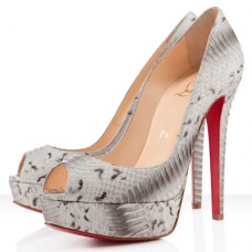 Décolleté Christian Louboutin Banana 140mm con punta aperta Roccia Décolleté Christian Louboutin Banana 140mm con punta aperta Roccia