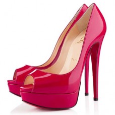 Décolleté Christian Louboutin Lady 140mm con punta aperta, rosa Décolleté Christian Louboutin Lady 140mm con punta aperta, rosa