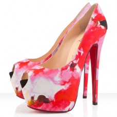 Décolleté Christian Louboutin Highness 160mm con punta aperta, rosa Décolleté Christian Louboutin Highness 160mm con punta aperta, rosa