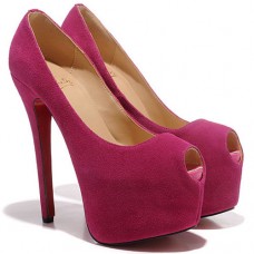 Décolleté Christian Louboutin Highness 160mm con punta aperta, rosa Décolleté Christian Louboutin Highness 160mm con punta aperta, rosa