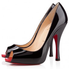 Décolleté Christian Louboutin Maryl 120mm con punta aperta, nere