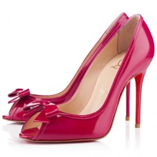 Décolleté Christian Louboutin Milady 100mm con punta aperta, rosa