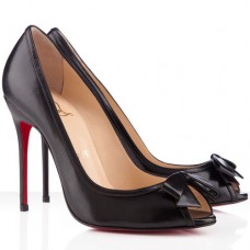 Décolleté Christian Louboutin Milady 100mm con punta aperta, nere